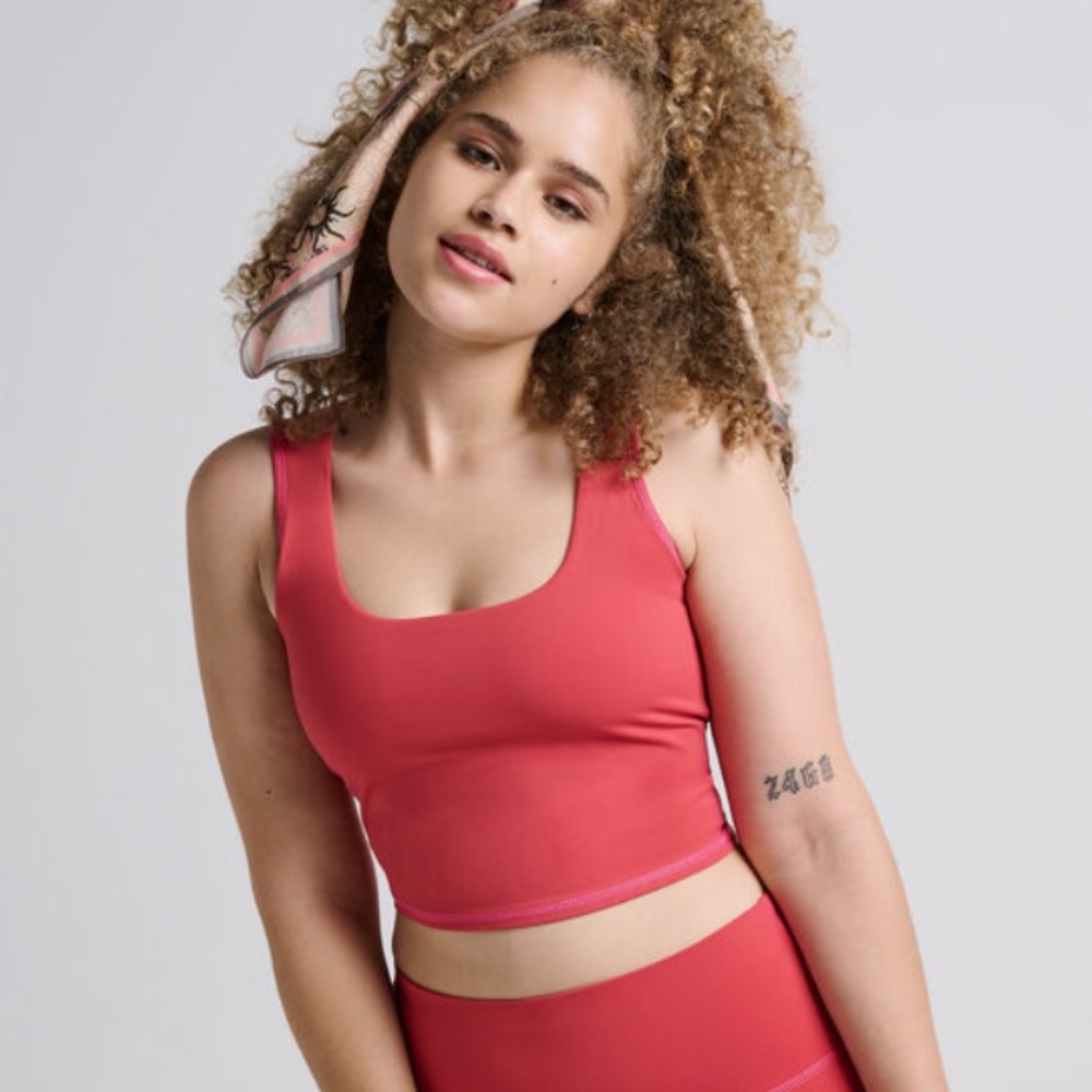 Stance happenings crop tank sports bra BNWT